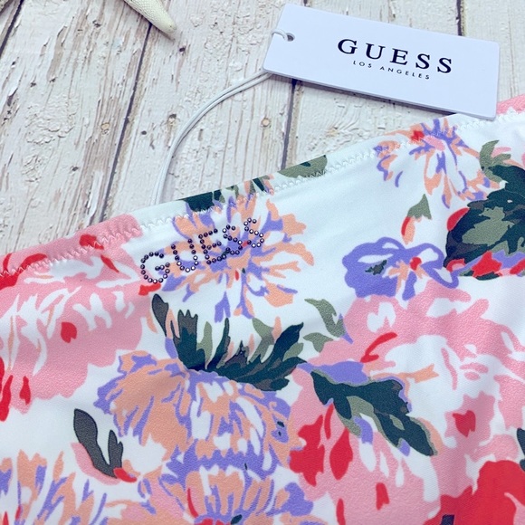 Women’s Guess Floral Bikini Bottom Medium, New - Picture 6 of 14